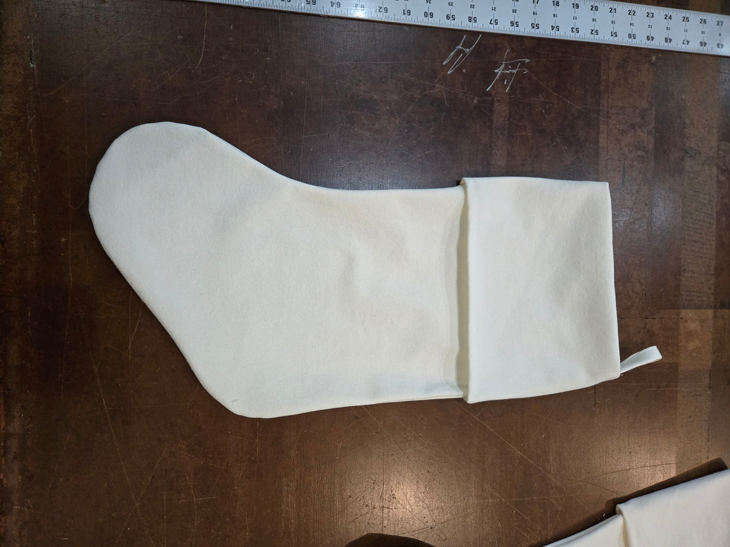 Pair of Reduced Christmas Stockings with small flaw.