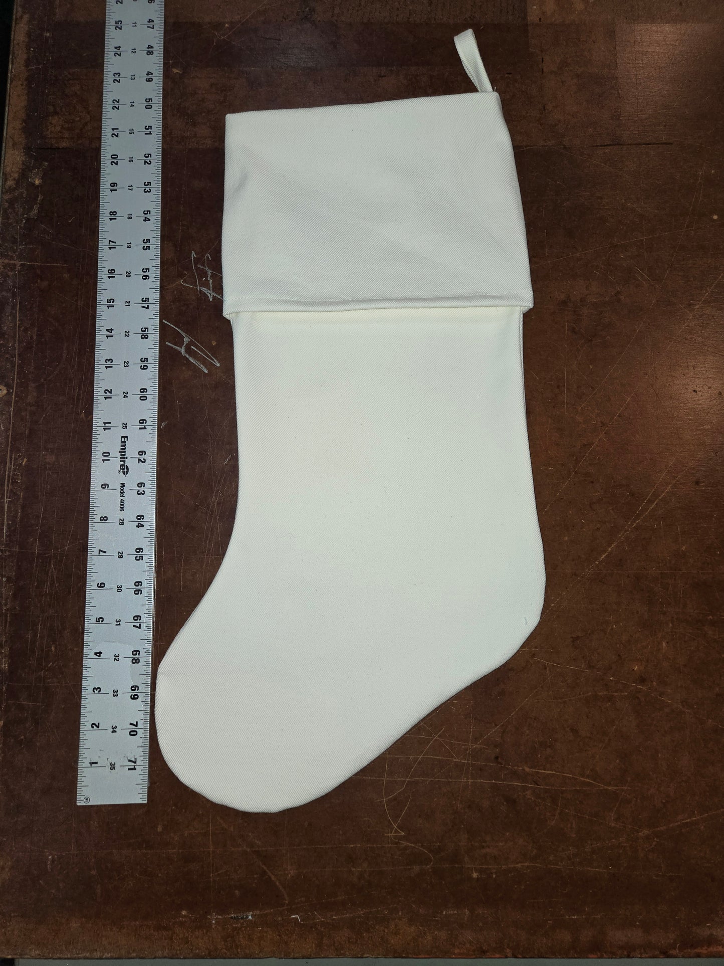 Pair of Reduced Christmas Stockings with small flaw.